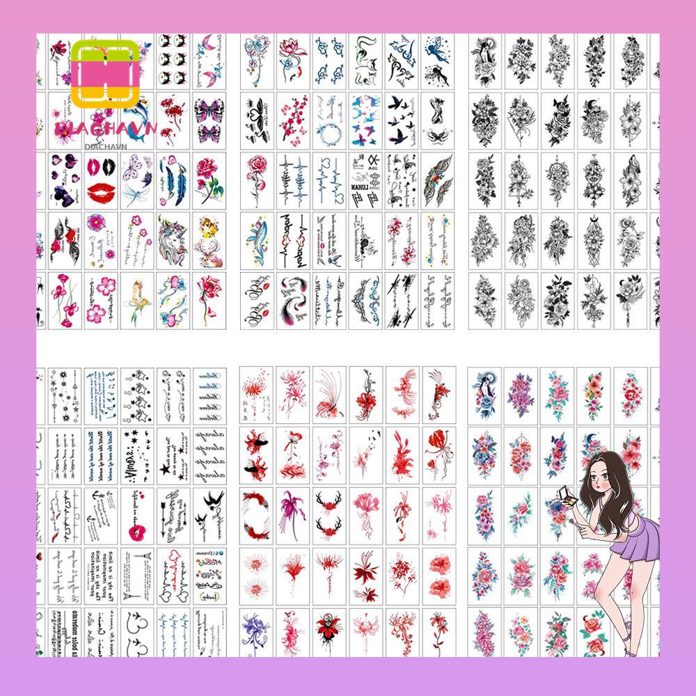 Set 30 Hình Xăm Dán Tạm Thời Kháng Nước Lâu Trôi