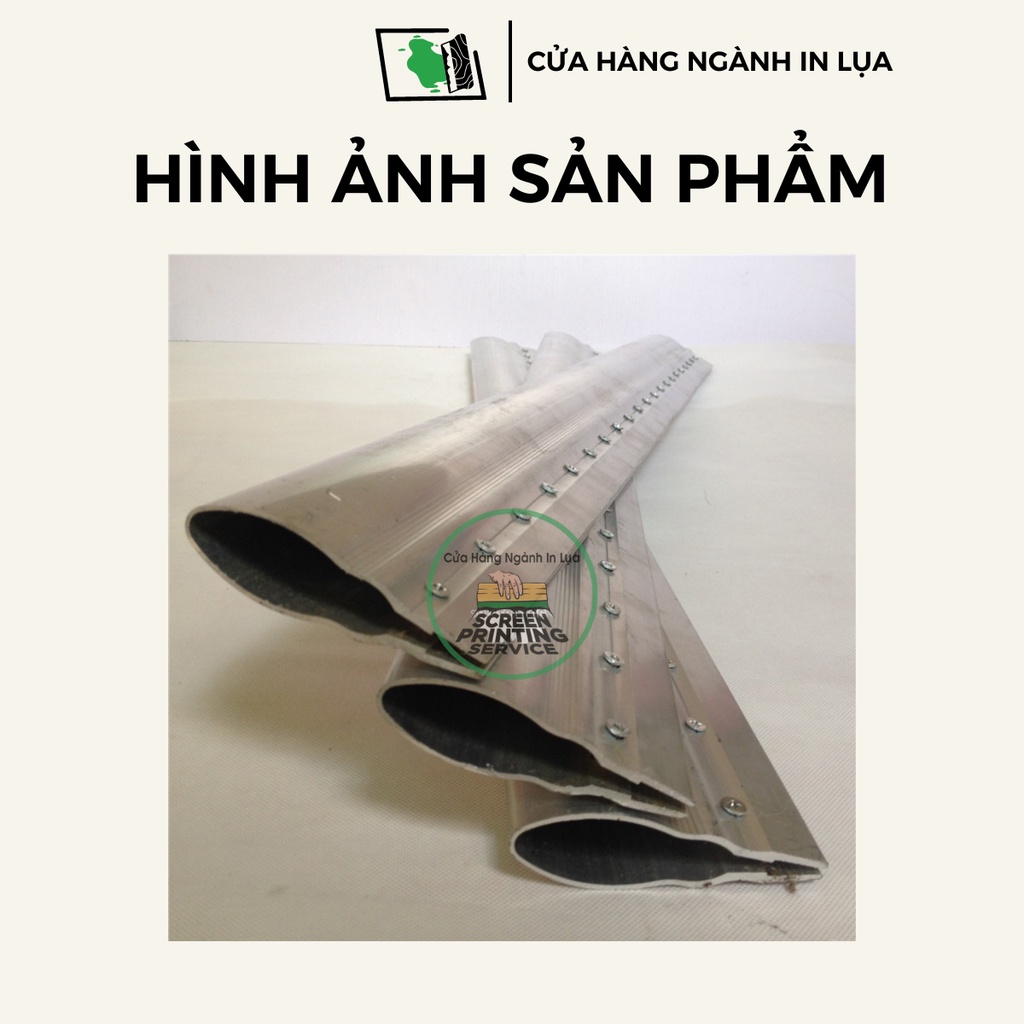 Cán nhôm in lụa dùng để gắn, lắp lưỡi dao gạt mực in lụa