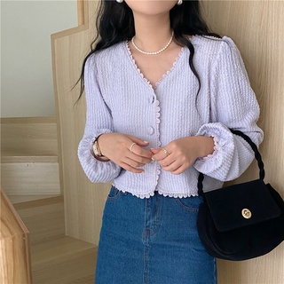 Áo khoác sơ mi mỏng dáng ngắn rộng 49314
