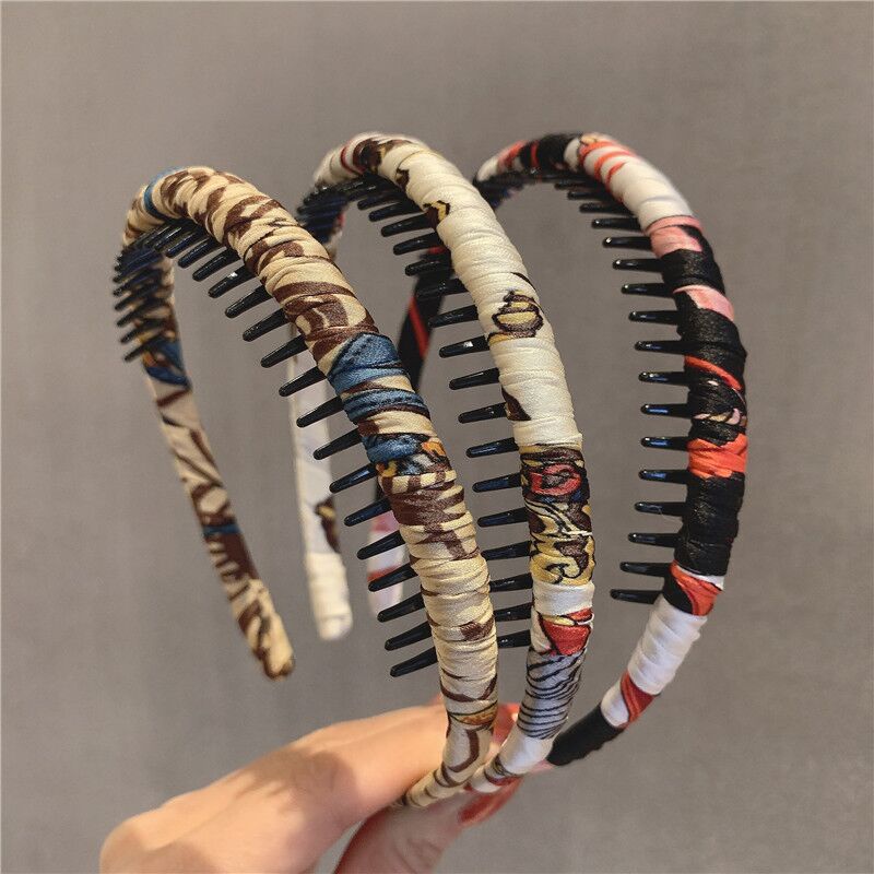 Băng Đô Cài Tóc Có Răng Chống Trượt Tiện Dụng Khi Rửa Mặt / Trang Điểm