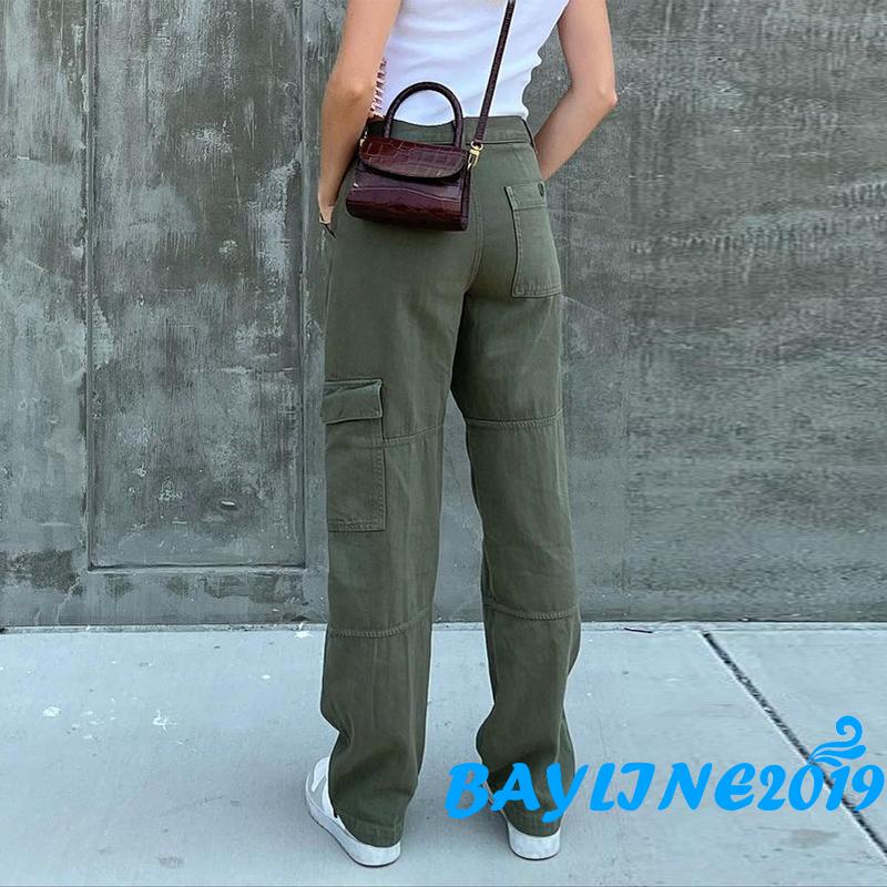 Quần jeans dài lưng cao thời trang sành điệu cho nữ