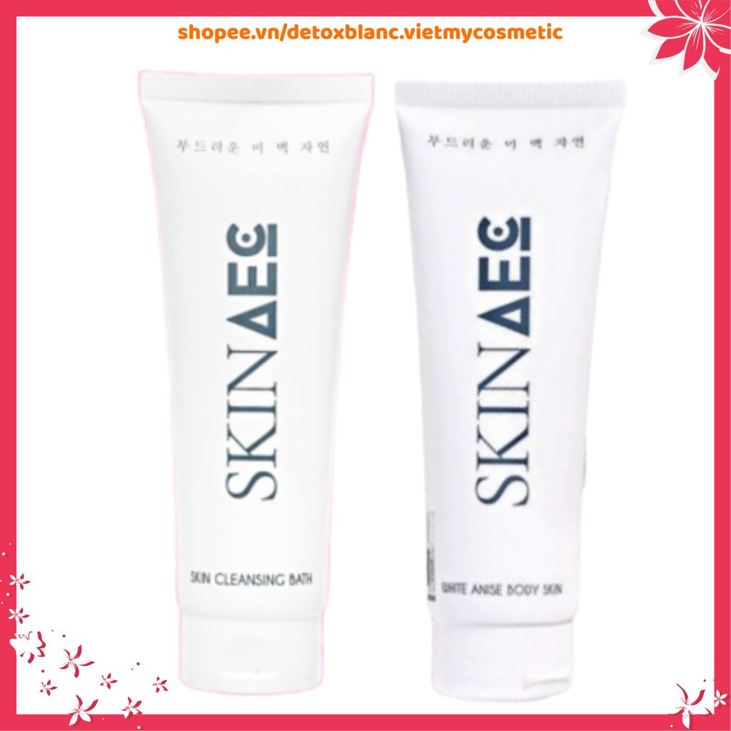 🔥🔥🔥BỘ Ủ KÍCH TRẮNG WHITE ANISE BODY SKIN+TẮM HÀNG NGÀY SKIN CLEANSING BATH SKIN AEC🔥🔥🔥