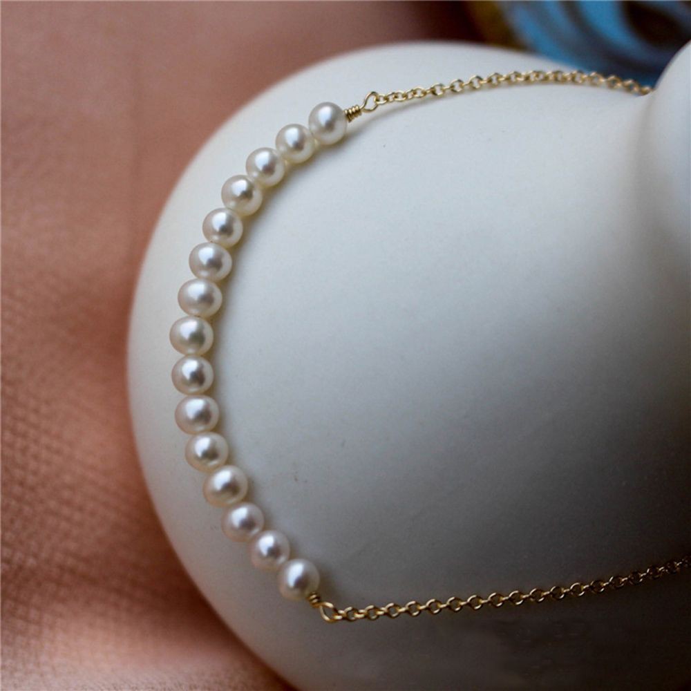 Vòng đeo tay chuỗi hạt mạ vàng kiểu dáng đơn giản