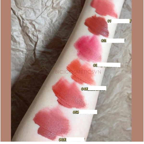 Set 3 Son Kem Lì Herorange Vuông Gấu Xanh Mùa Đông Winter Matte Lip Glaze Nội Địa Trung