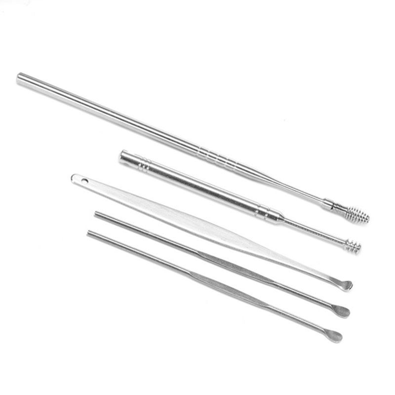 Set 5 đồ lấy ráy tai tiện dụng bằng thép không gỉ