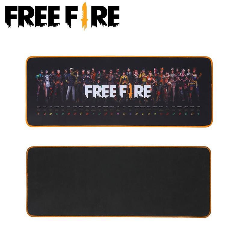 Miếng lót chuột màu đen kiểu Free Fire kích thước 30*80*0.3cm / áo cực chất