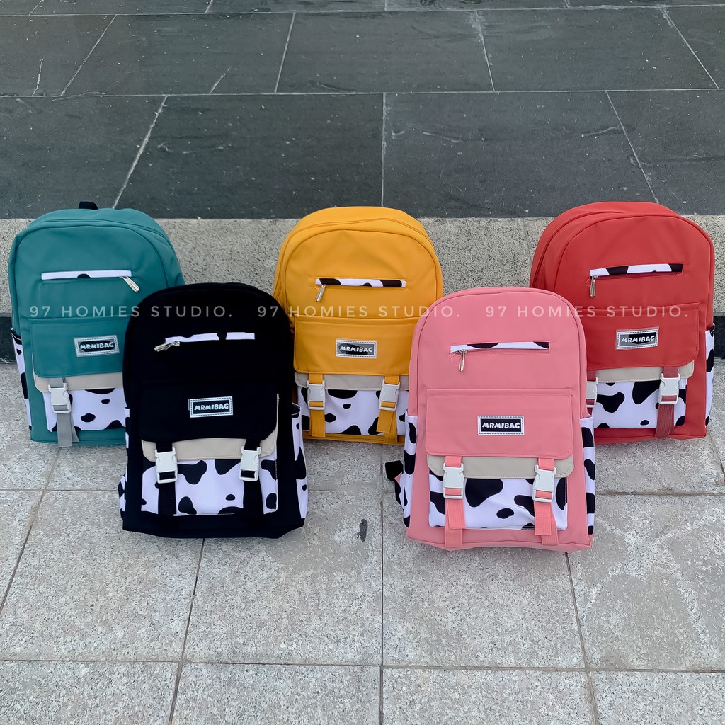 Balo ulzzang chống nước, thời trang phong cách Hàn Quốc nữ đi học, đi chơi ,dễ thương cute