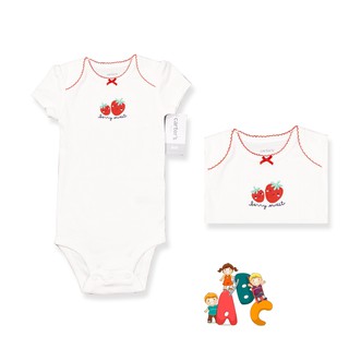 Bodysuit cho bé ngắn tay trắng chất liệu cotton từ 0-24 tháng ❤1H364810b