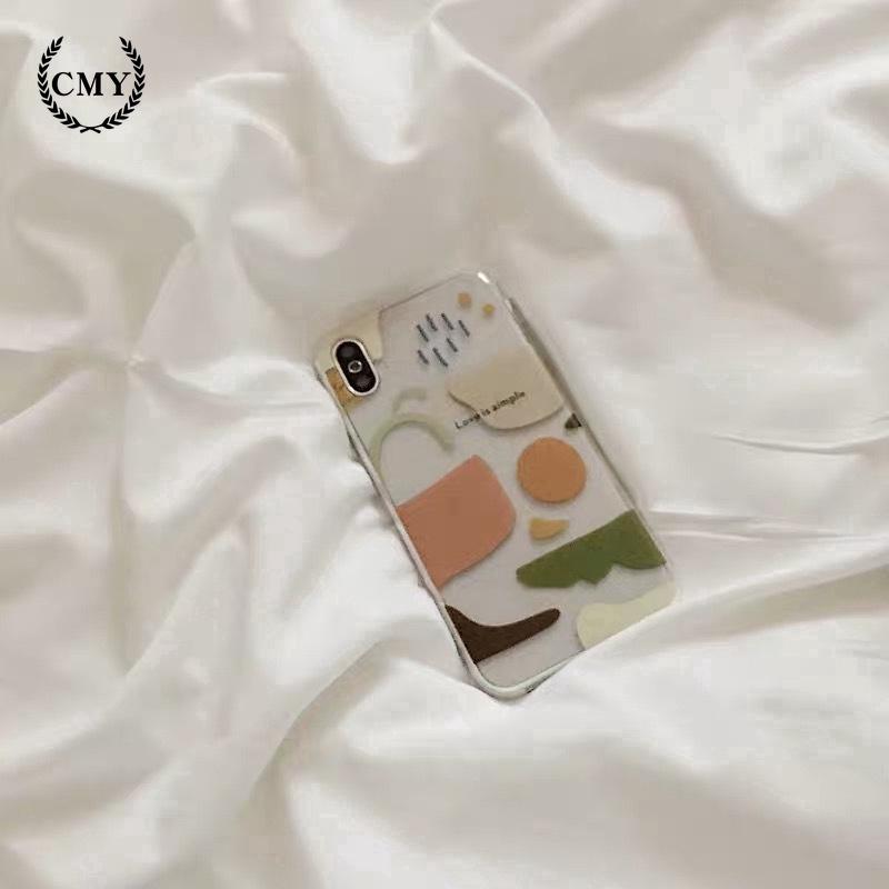 Ốp điện thoại họa tiết trừu tượng bình bầu trời và hình vuông cho iPhone11/11Pro 11pro Max X XR XS XS MAX 78 plus SE | BigBuy360 - bigbuy360.vn