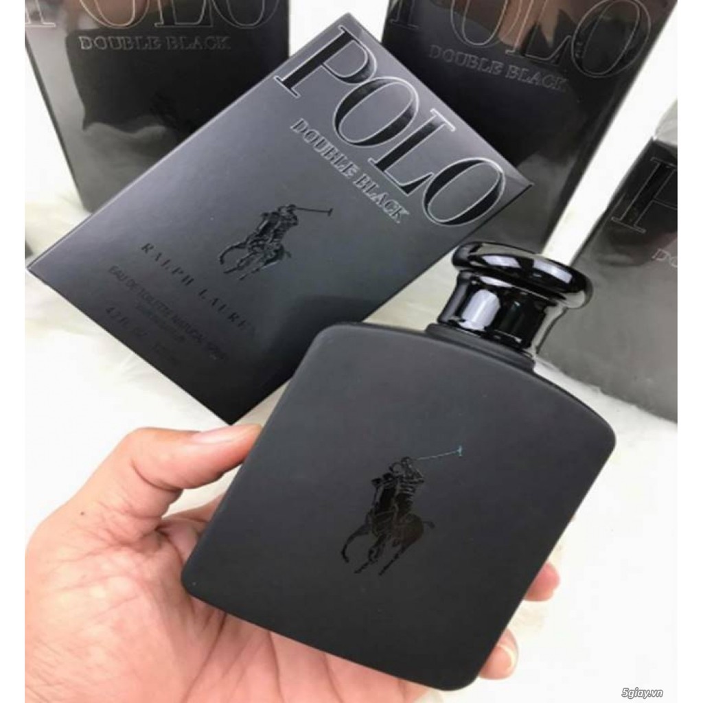 Nước hoa nam Polo Double Black 125ml - Tặng vòng