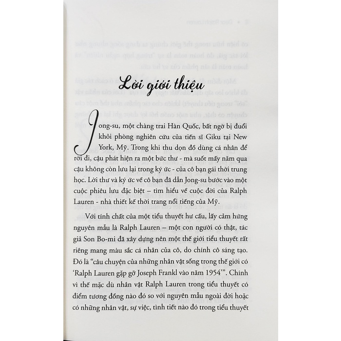 Tiểu thuyết - Dear Ralph Lauren