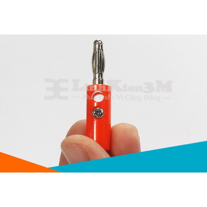 Bộ 10 Đầu Jack Bắp Chuối 910MR 4mm Đực (5 Đen, 5 Đỏ )