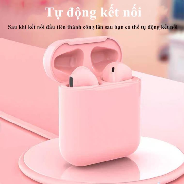 Tai nghe Bluetooth không dây Inpods i12 TWS điều khiển cảm biến âm thanh HIFI cho Android iOS