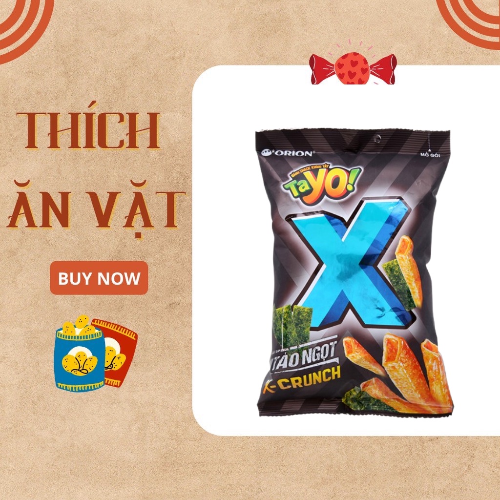 Bánh Snack X - Crunch khoai tây vị tảo ngọt 30g