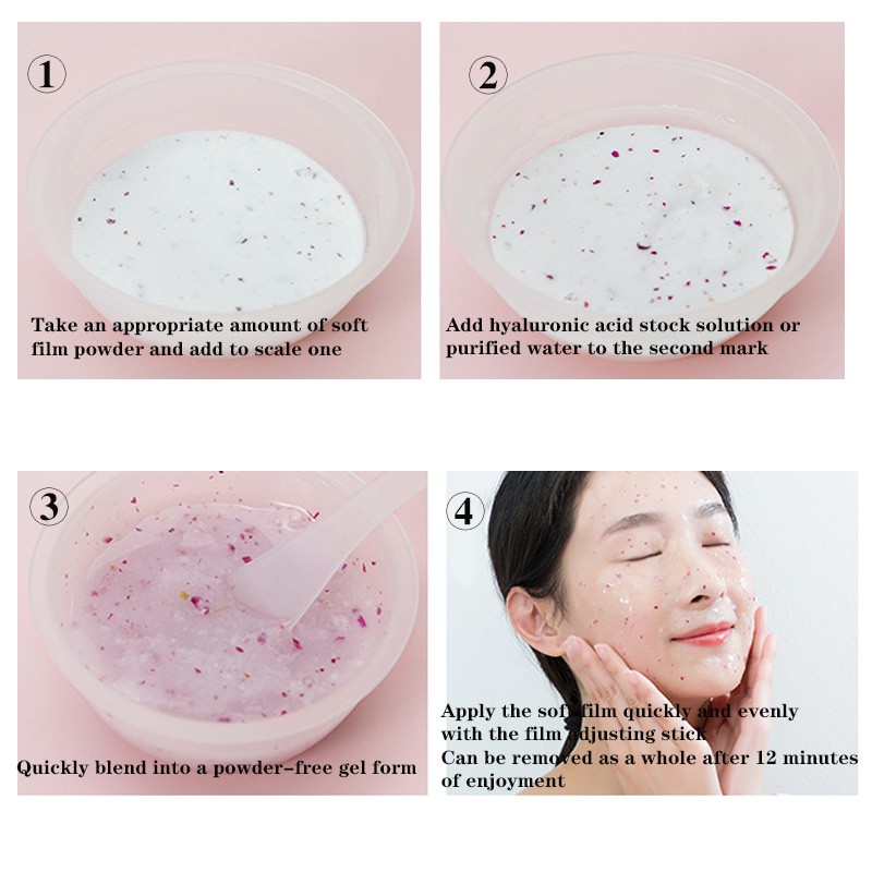 (hàng Mới Về) Mặt Nạ Collagen Hoa Hồng Hyaluronic Acid Dạng Bột Chống Nếp Nhăn Và Lão Hóa Da