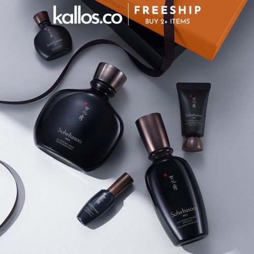 Bộ Chăm Sóc Da Nam Sulwhasoo Men Duo Set, Skin Strengthening Emulsion, Recharging Serum, UV Defense Protector - Kallos