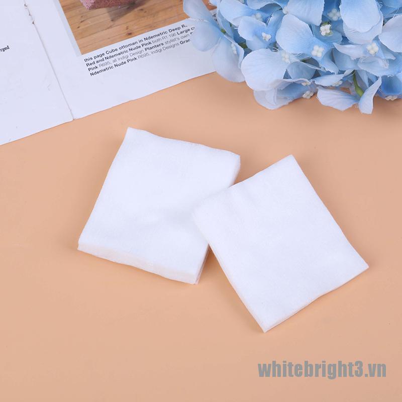 (Hàng Mới Về) Hộp 3 / 100 Dụng Cụ Trang Điểm Móng Tay Màu Trắng
