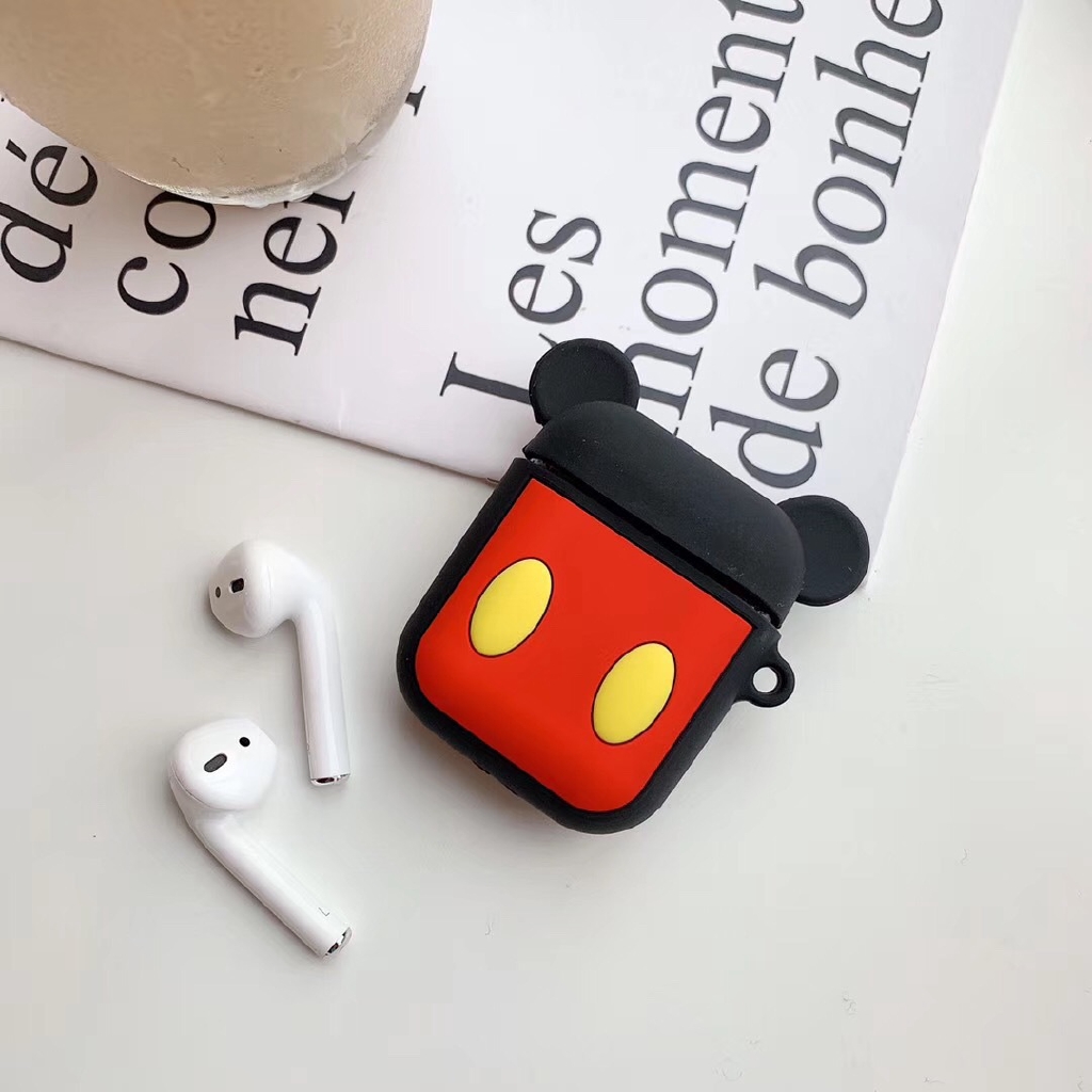 Ốp Bảo Vệ Hộp Đựng Tai Nghe Airpods 1 / 2 Hình Hoạt Hình Xinh Xắn