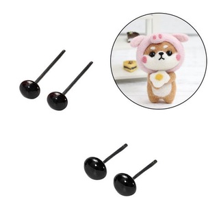 Mua Mắt nhựa gắn thú đen dẹt (10 đôi)