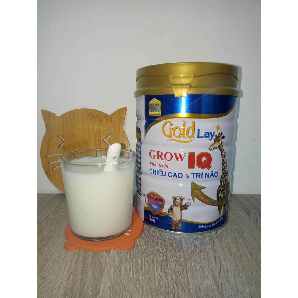 Sữa Grow IQ 900g - Sữa Goldlay Grow IQ 900g - Sữa tăng chiều cao phát triển trí não cho trẻ từ 1 đến 15 tuổi