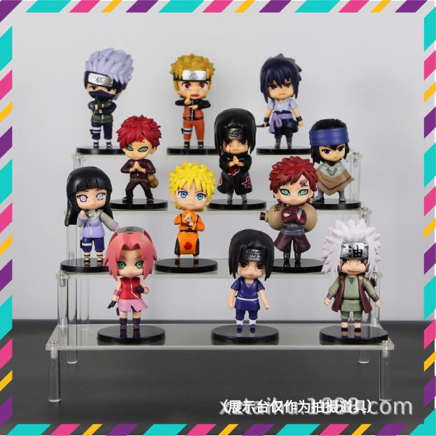 Mô Hình Naruto ChiBi Siêu Đẹp, Bộ 4 Mẫu Naruto ChiBi Thế Hệ Mới - Cao 6,5cm