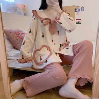Bộ đồ ngủ tiểu thư ngọt ngào siêu dễ thương (ảnh thật ở cuối)