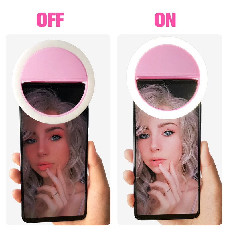 Vòng Đèn LED Neon Gắn Điện Thoại Hỗ Trợ Chụp Ảnh Selfie