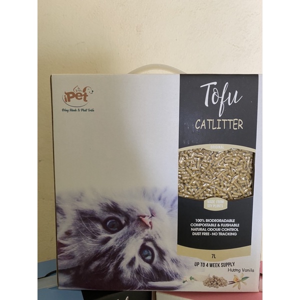 Cát đậu nành, cát vệ sinh cho mèo cát Tofu 7L