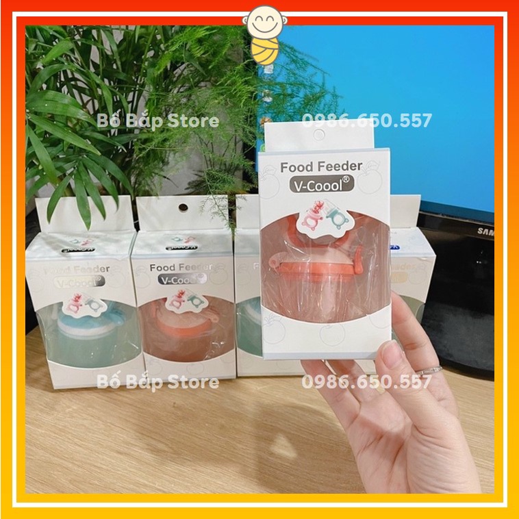 Túi Nhai Ăn Dặm VCOOL Cho Bé, Núm Nhai Ăn Trái Cây, Hoa Quả Chống Hóc Cho Trẻ