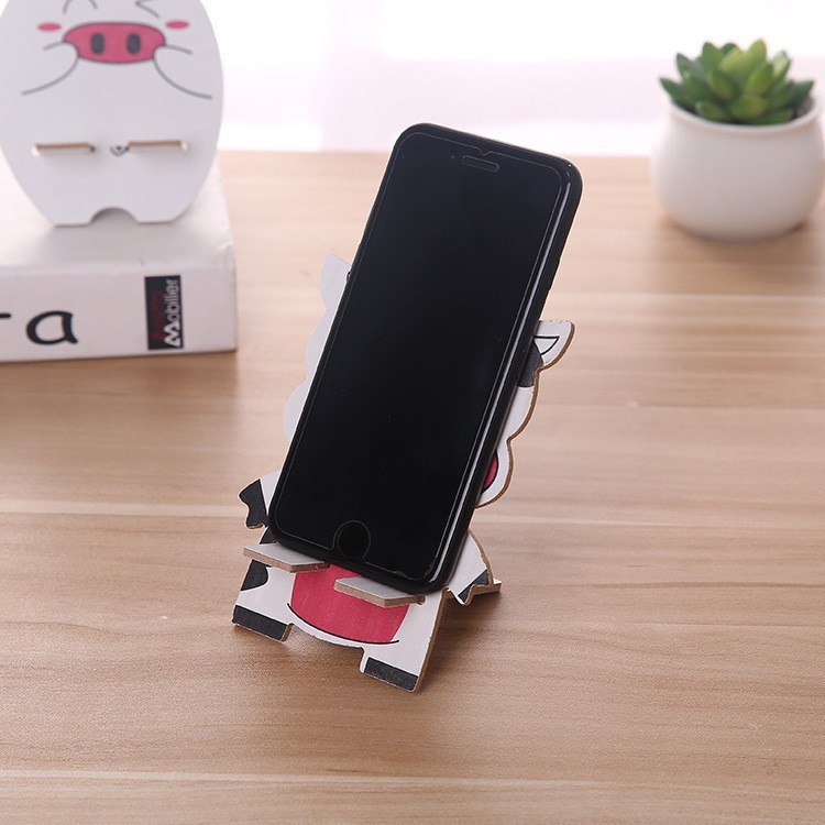 Giá đỡ điện thoại bằng gỗ hình nhân vật hoạt hình | BigBuy360 - bigbuy360.vn