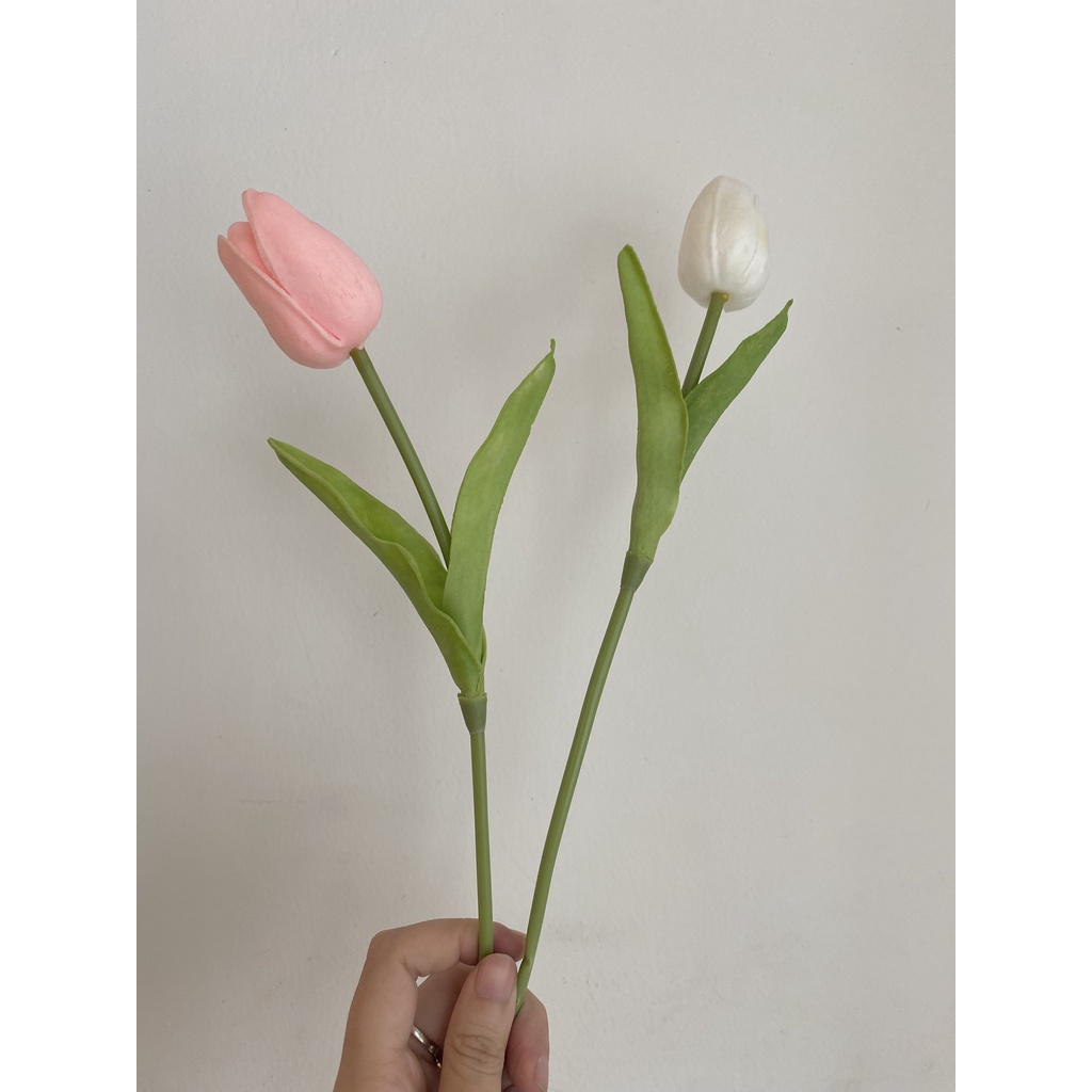 Hoa Tulip lụa  siêu xinh xắn
