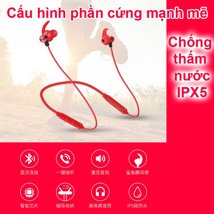 Tai nghe Bluetooth 2 tai chống ồn cao cấp TX-33 có mic thoại nghe nhạc
