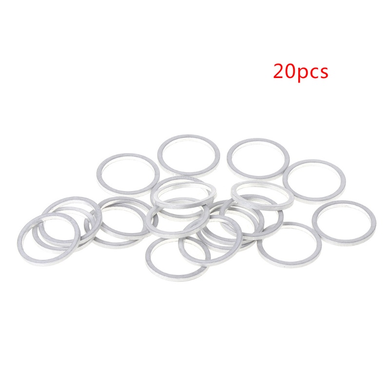 Bộ 20 Vòng Đệm Đơn / Đôi 1mm Bằng Thép Không Gỉ Chuyên Dụng Cho