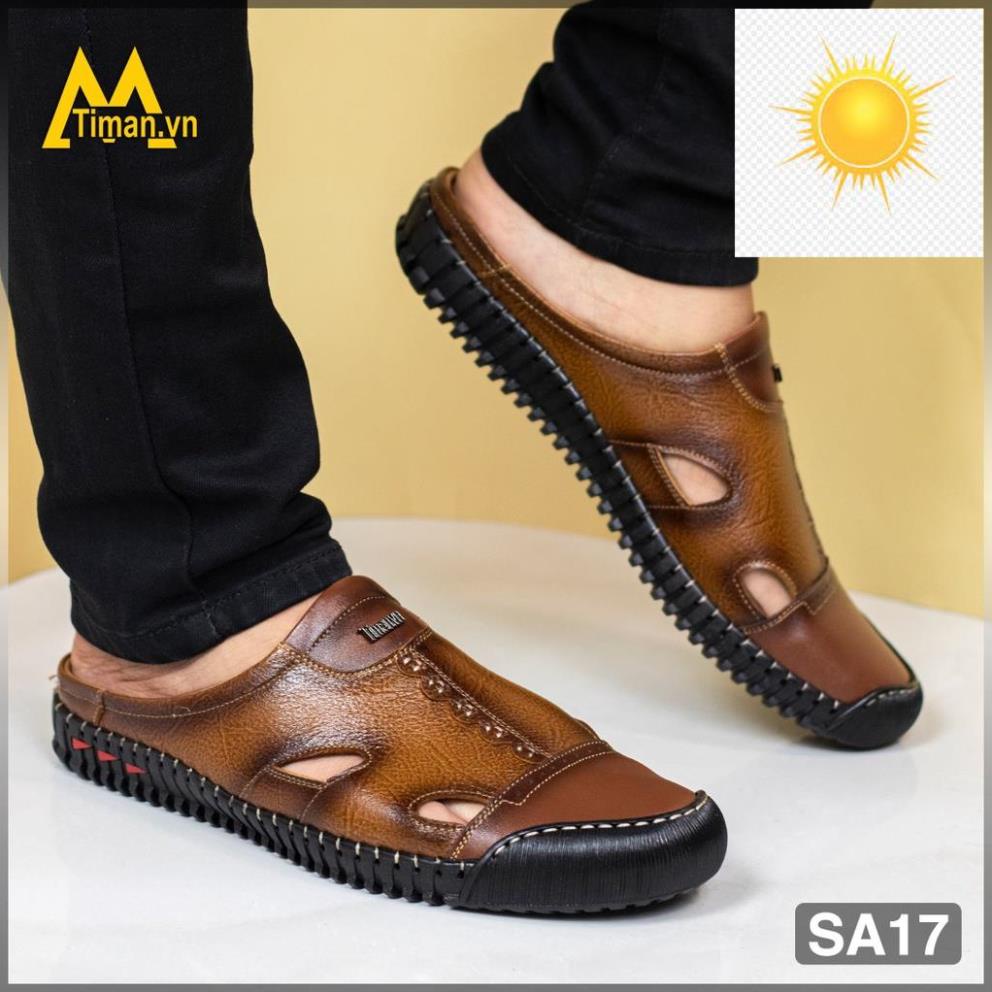 ️🥇 Giày sabo bít mũi nam da bò TIMAN SA17 bền bỉ êm chân sang trọng bảo hành 5 năm SA17 ️🥇