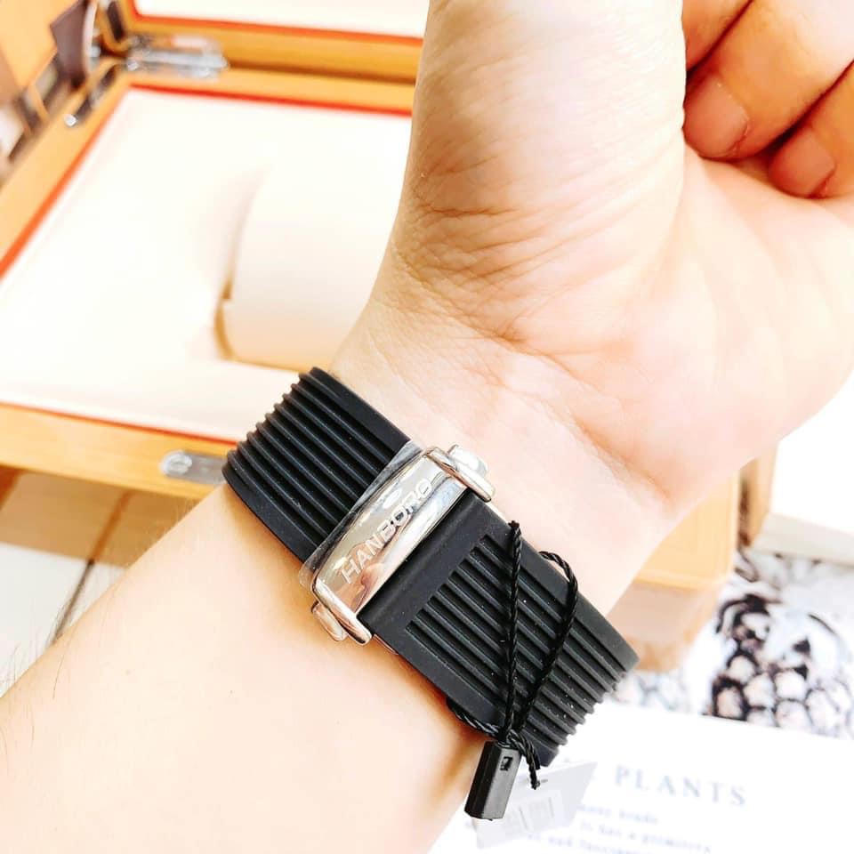 Đồng Hồ Nam Huboler Hanboro Automatic , Dây Cao Su , Size 45mm fullbox