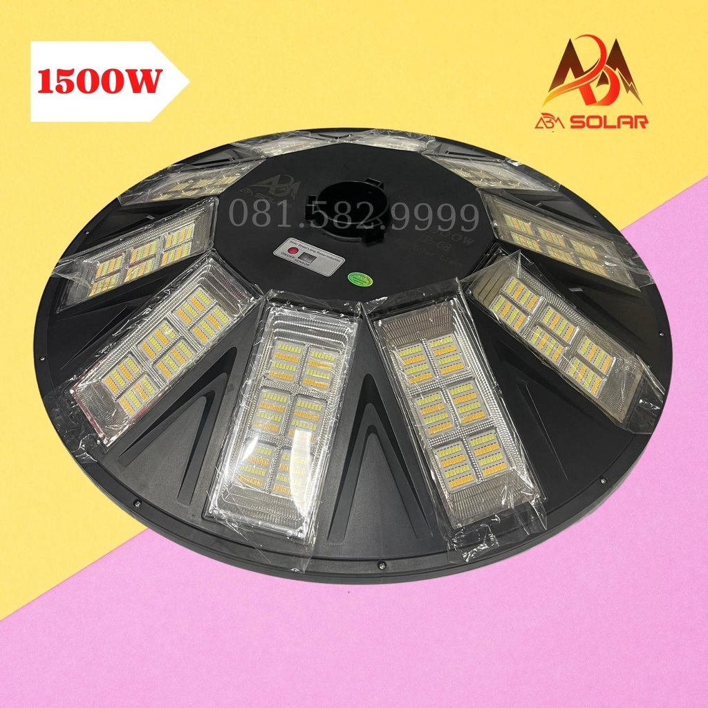 Đèn Năng Lượng Mặt Trời Sân Vườn, Đĩa Bay UFO Tròn Siêu Sáng, Chống nước IP 68, Cảm Biến Chuyển Động - ABM SOLAR