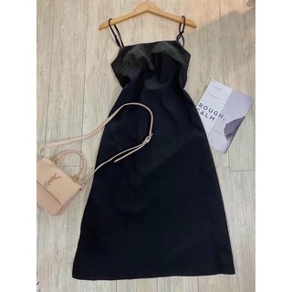ĐẦM MAXI ĐEN ĐAN LƯNG XẺ TÀ 😍