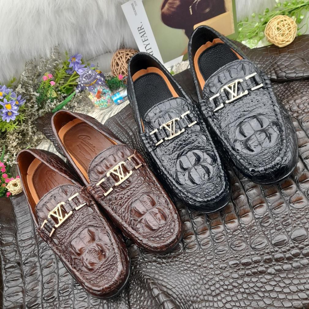 Giày Da Nam Cá Sấu Cao Cấp BH 12 Tháng