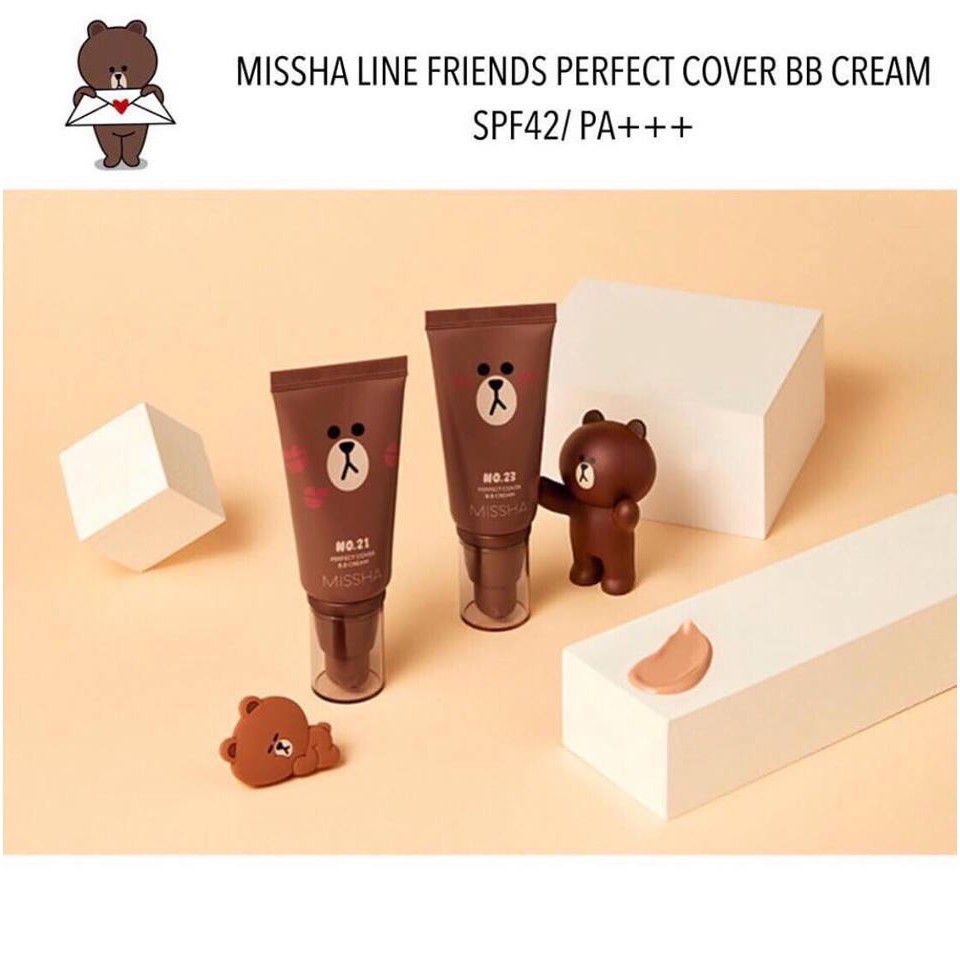 [CÓ HÓA ĐƠN LOTTEDUTYFREE] PHẤN NỀN MISSHA LINE PERFECT COVER BB CREAM 50ml