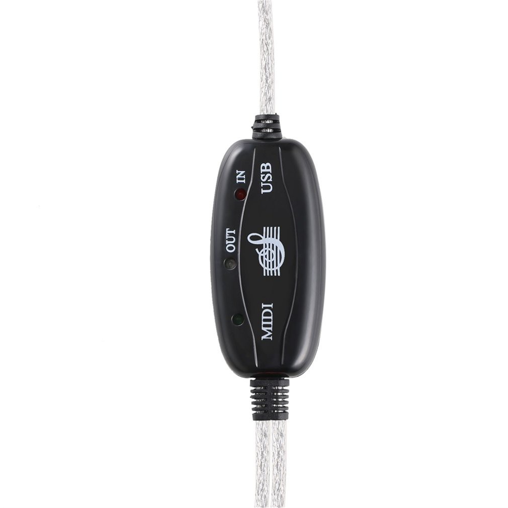 Dây cáp đầu vào Usb đầu ra MIDI hỗ trợ kết nối máy tính với các thiết bị nhạc cụ chuyên nghiệp