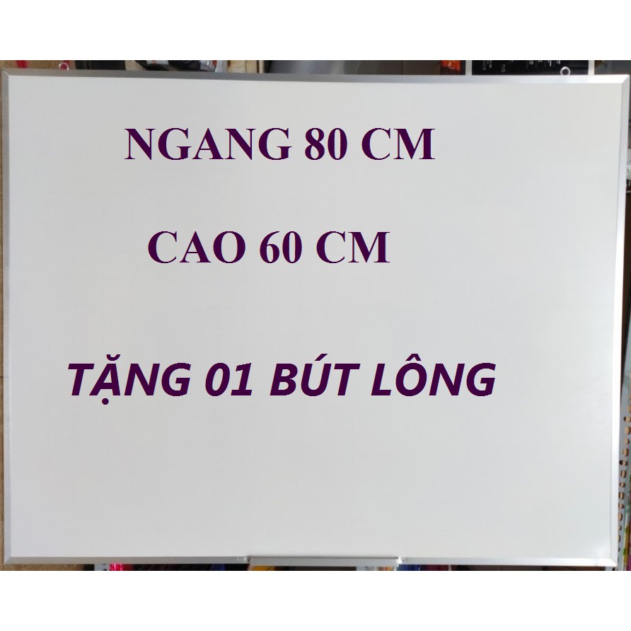 02 cái Bảng mica trắng viết bút lông 60 x 80cm + Kèm bút lông
