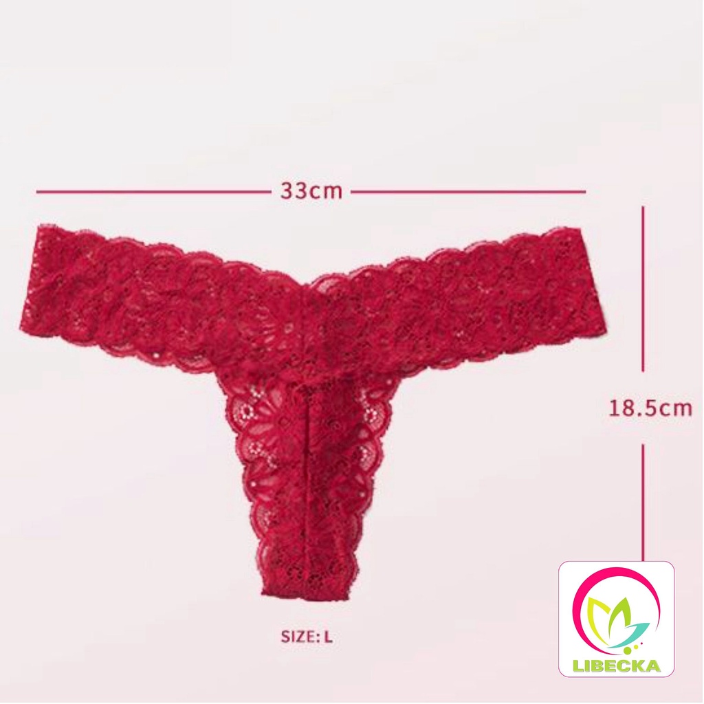 Quần lót nữ lọt khe Ren kiểu dáng chữ Y cao cấp xuyên thấu siêu đẹp dễ thương Sexy gợi cảm quyến rũ LIBECKA QLK29