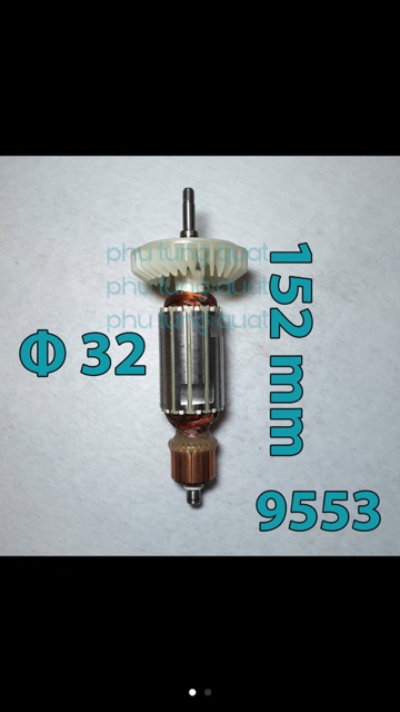 Roto máy mài makita 9553/9554 ( tặng chổi than 325 )