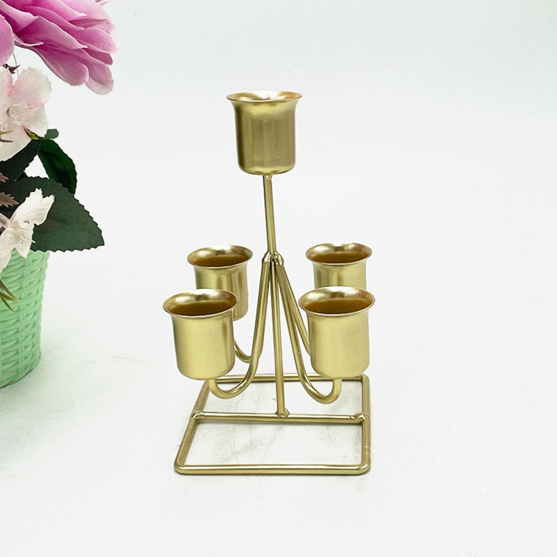 Giá Đỡ Đèn Cầy Bằng Sắt Phong Cách Châu Âu Độc Đáo Trang Trí Bàn Ăn / Tiệc Cưới