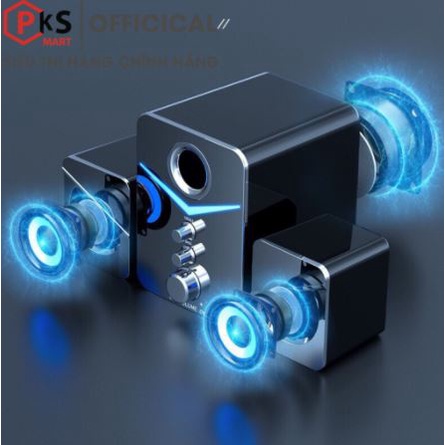Loa máy tính, Vi Tính Kiêm Loa Bluetooth 2.1 Gaming MC D-221-Pro Super Bass Dùng Cho Máy Tính PC Laptop Điện Thoại