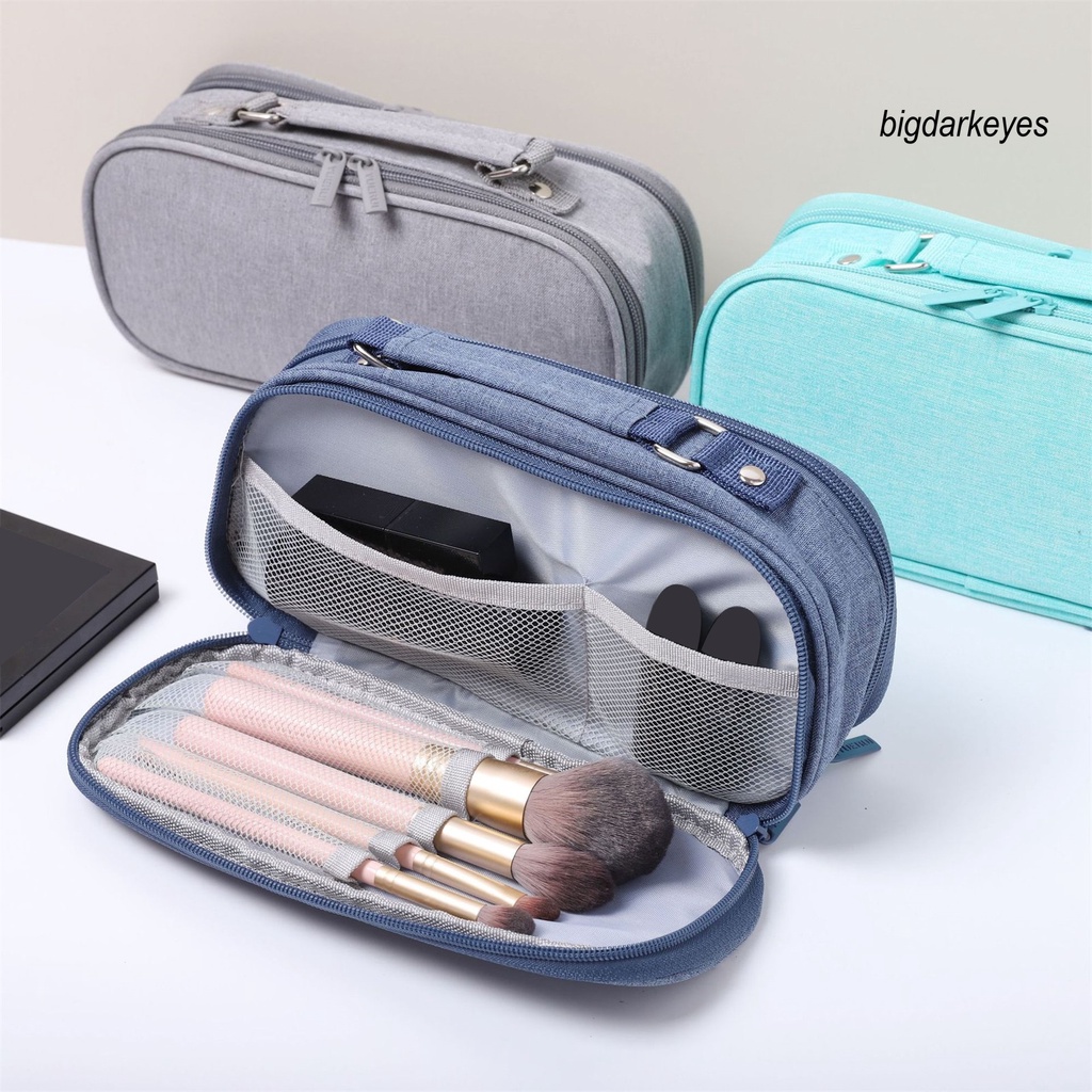 Túi Đựng Bút Chì Bằng Vải Bạt Sức Chứa Lớn Với Tay Cầm Dễ Mang Theo Cho Trường Học