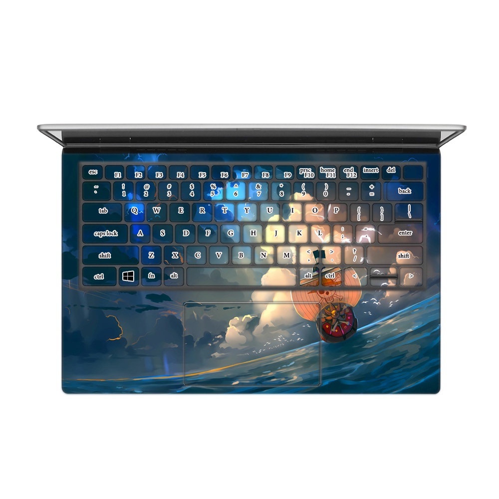 Skin Laptop In Hình Tàu One Piece - Luffy Dành Cho Các Dòng Máy Dell Hp Asus Msi Acer Lenovo Macbook Theo Yêu Cầu