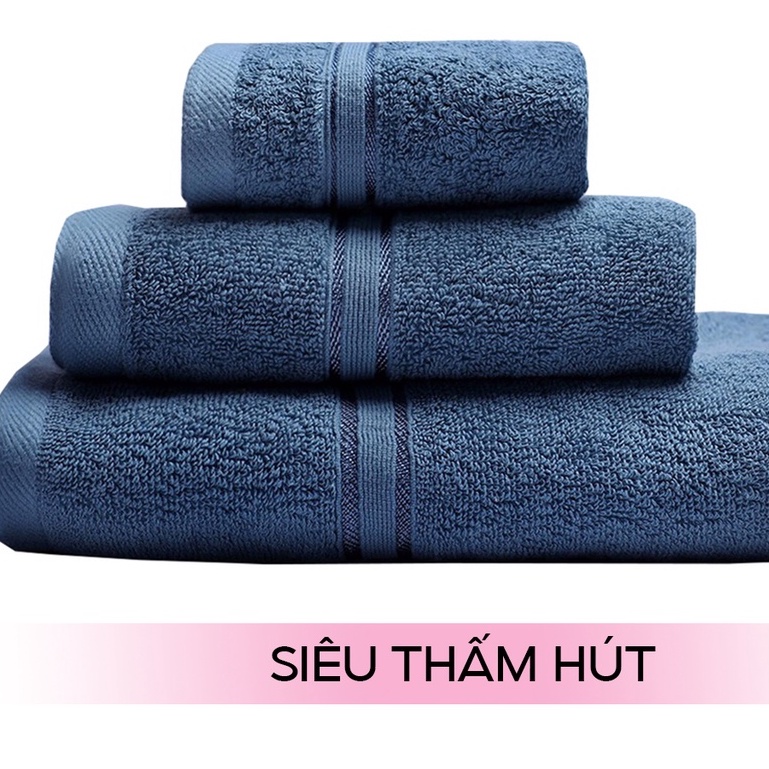 Khăn mặt cao cấp 30x50cm 100% cotton siêu thấm hút, không sổ lông, không phai màu- KHĂN BÔNG BẢO KHÁNH
