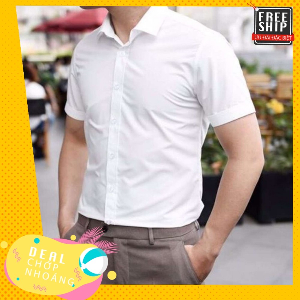 Áo Sơ Mi Nam Cộc Tay Trẻ Trung Cao Cấp Loại Đẹp | BigBuy360 - bigbuy360.vn