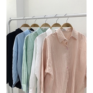 SƠ MI OVERSIZE MÀU PASTEL